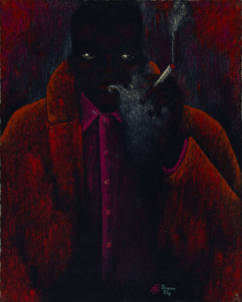 Black Man smoking- Zetun Jebor Cosmic Painting