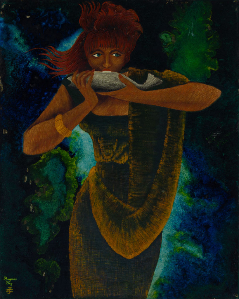 the Survivor_II (girl & fish)- Zetun Jebor Cosmic Painting