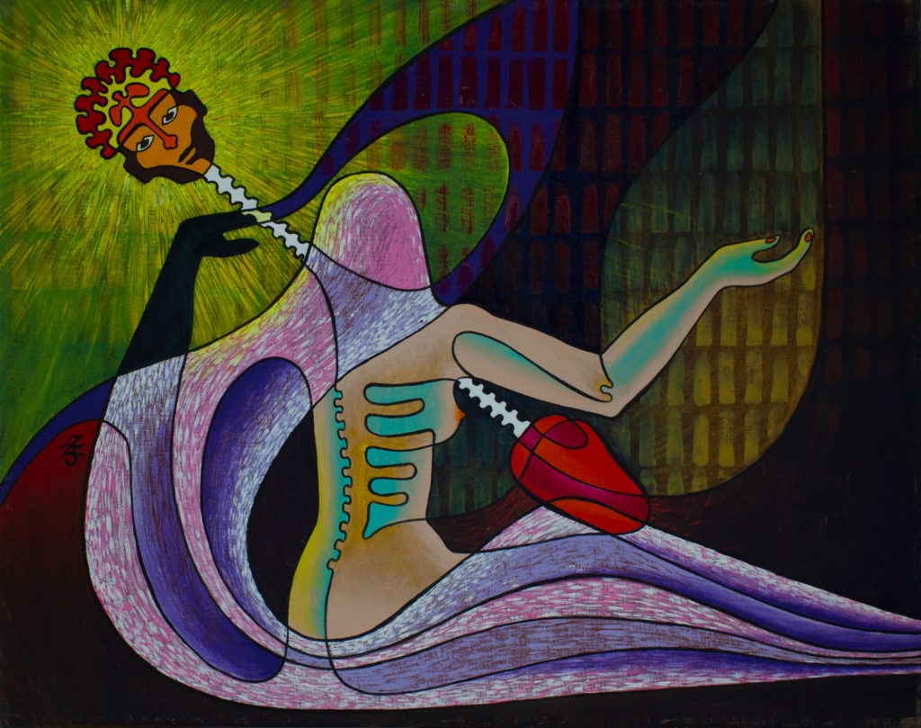 the Classic Muse- Zetun Jebor Cosmic Painting