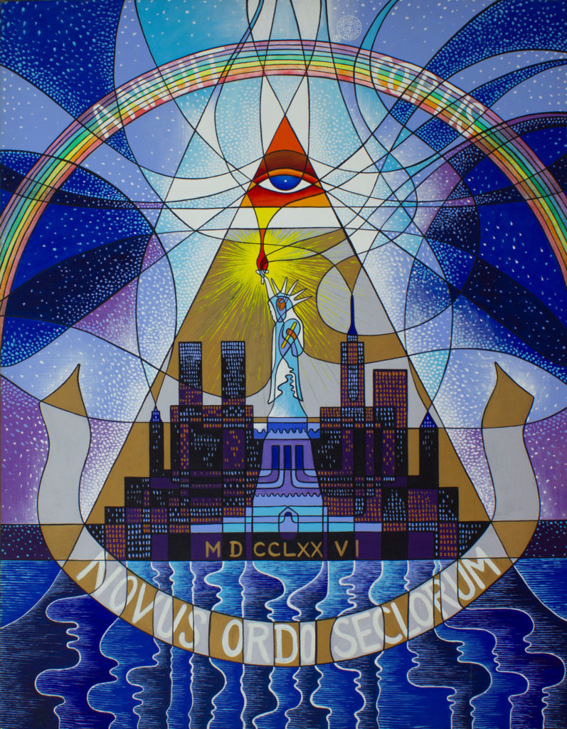 Zetun Jebor Cosmic Painting- Annuit Coeptis Novus Ordo Seclorum