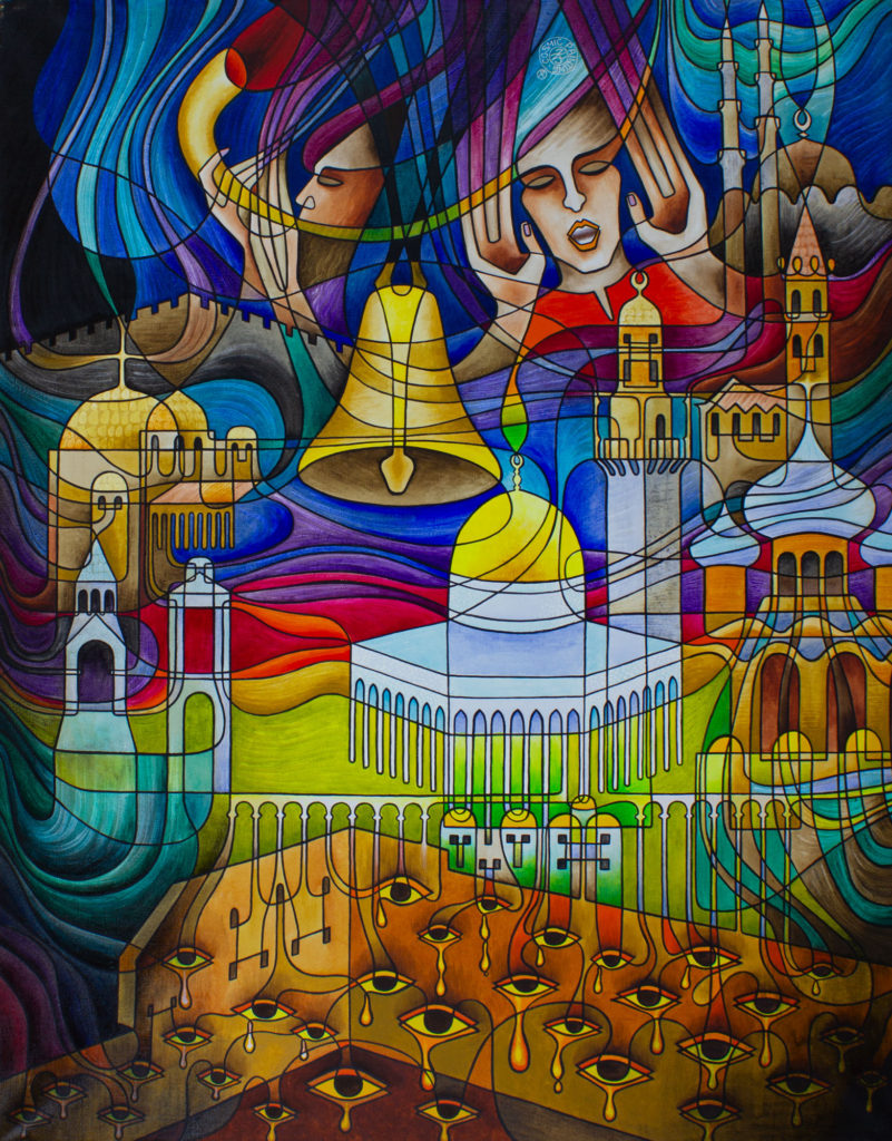 Zetun Jebor Cosmic Painting- Holy Land