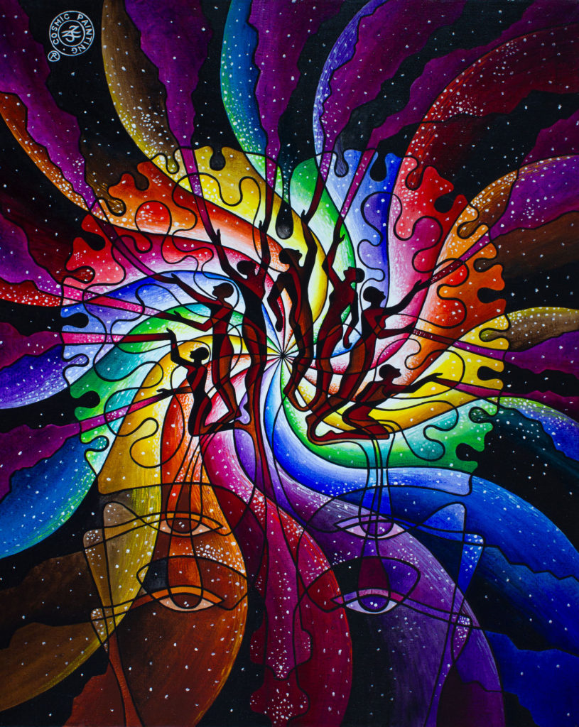 Zetun Jebor Cosmic Painting- (And they created Humankind in their Imagination)