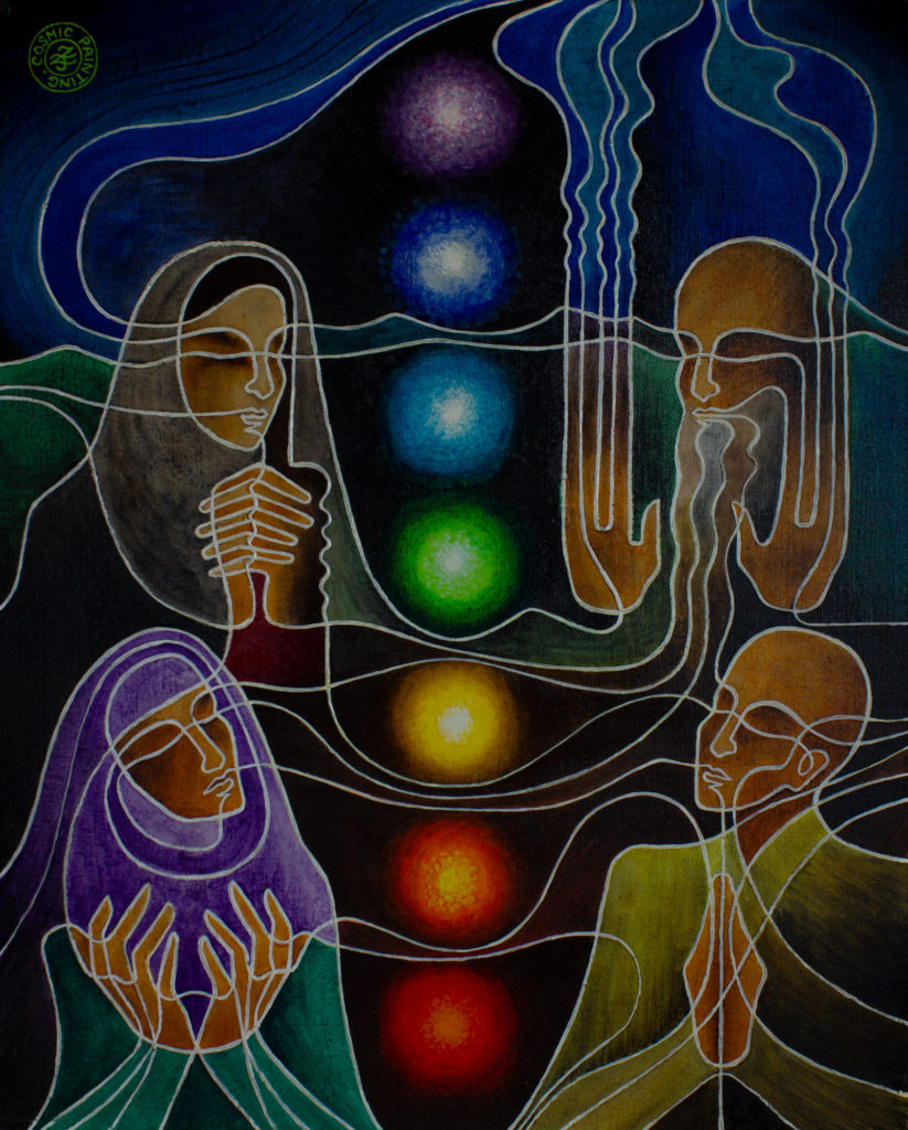 Zetun Jebor Cosmic Painting- The Seven Lights