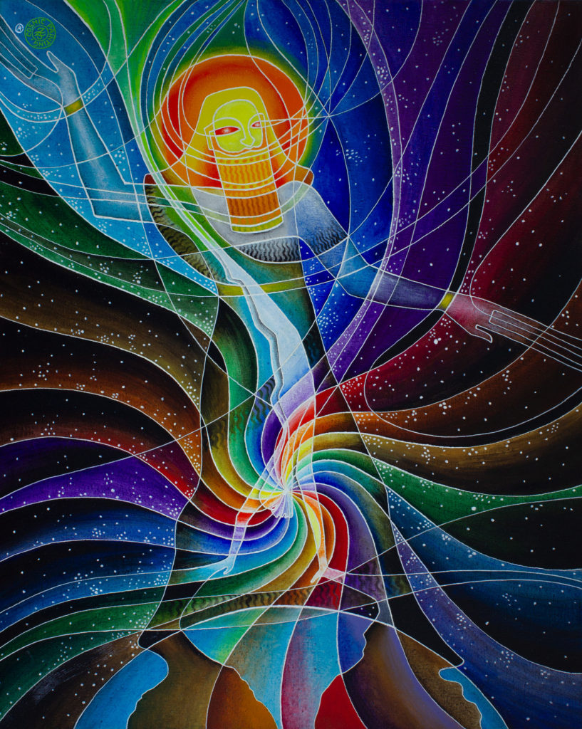 Zetun Jebor Cosmic Painting- Original Sin-Descent of Spirit into Matter (Nebvchadnezzar's Dream)