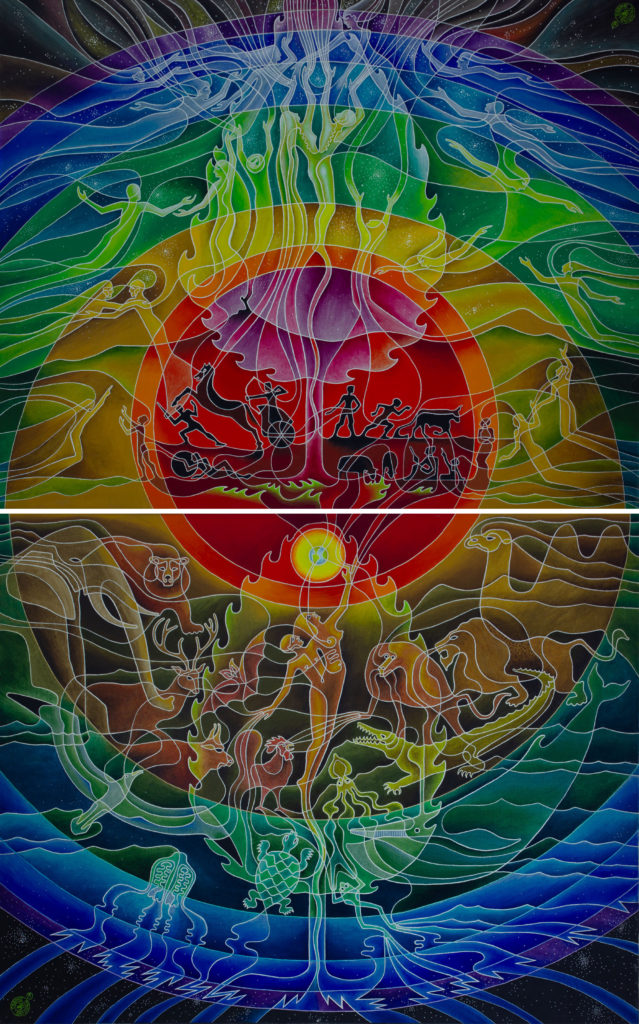 Zetun Jebor Cosmic Painting- Creation & Evolution