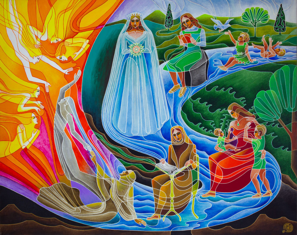 Zetun Jebor Cosmic Painting- The River of Life