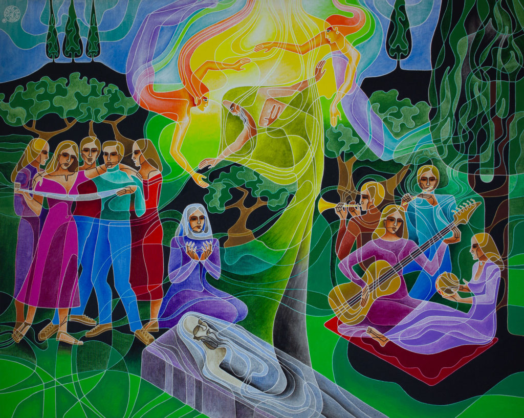 Zetun Jebor Cosmic Painting- Celebrating the Real Birth