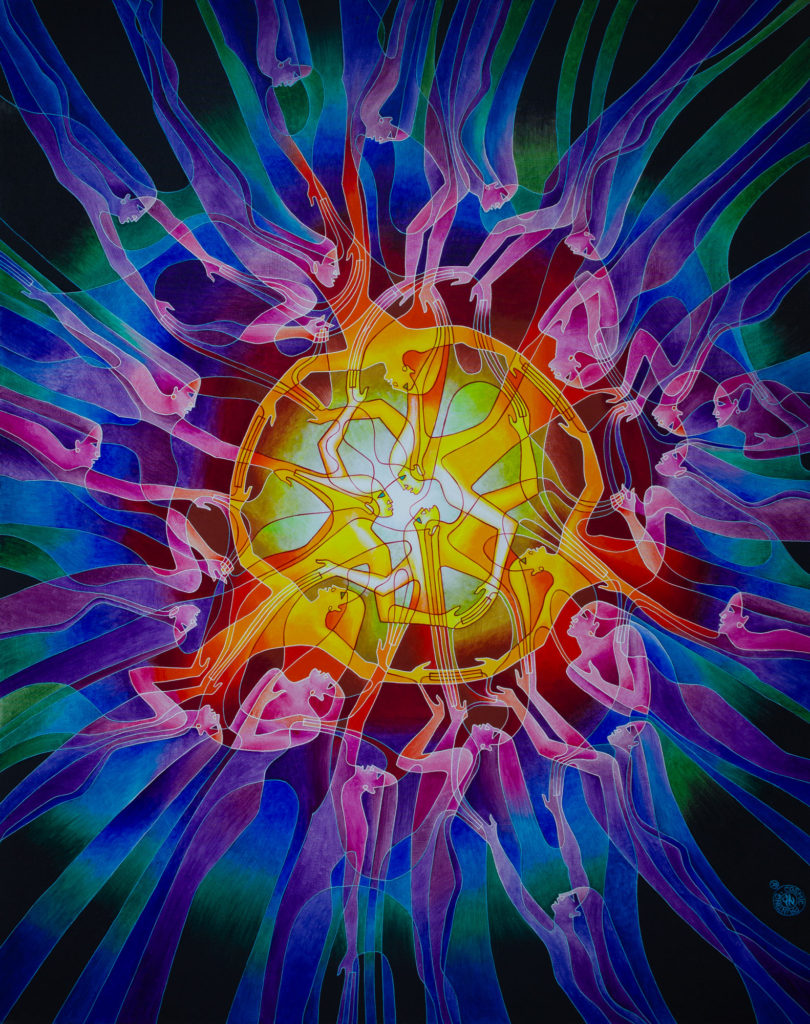 Zetun Jebor Cosmic Painting- The Ecstasy of Fusion