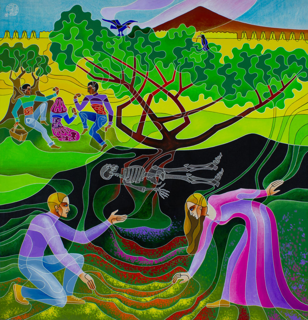 Zetun Jebor Cosmic Painting- Resurrection of the body