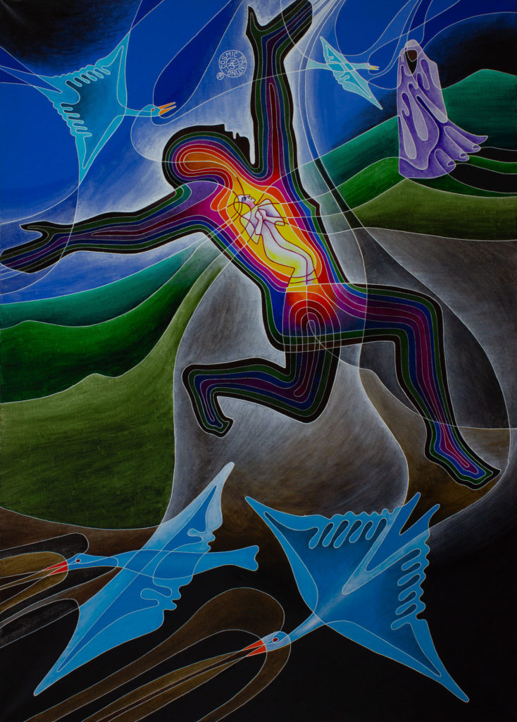 Zetun Jebor Cosmic Painting- Dance of the Seven Veils