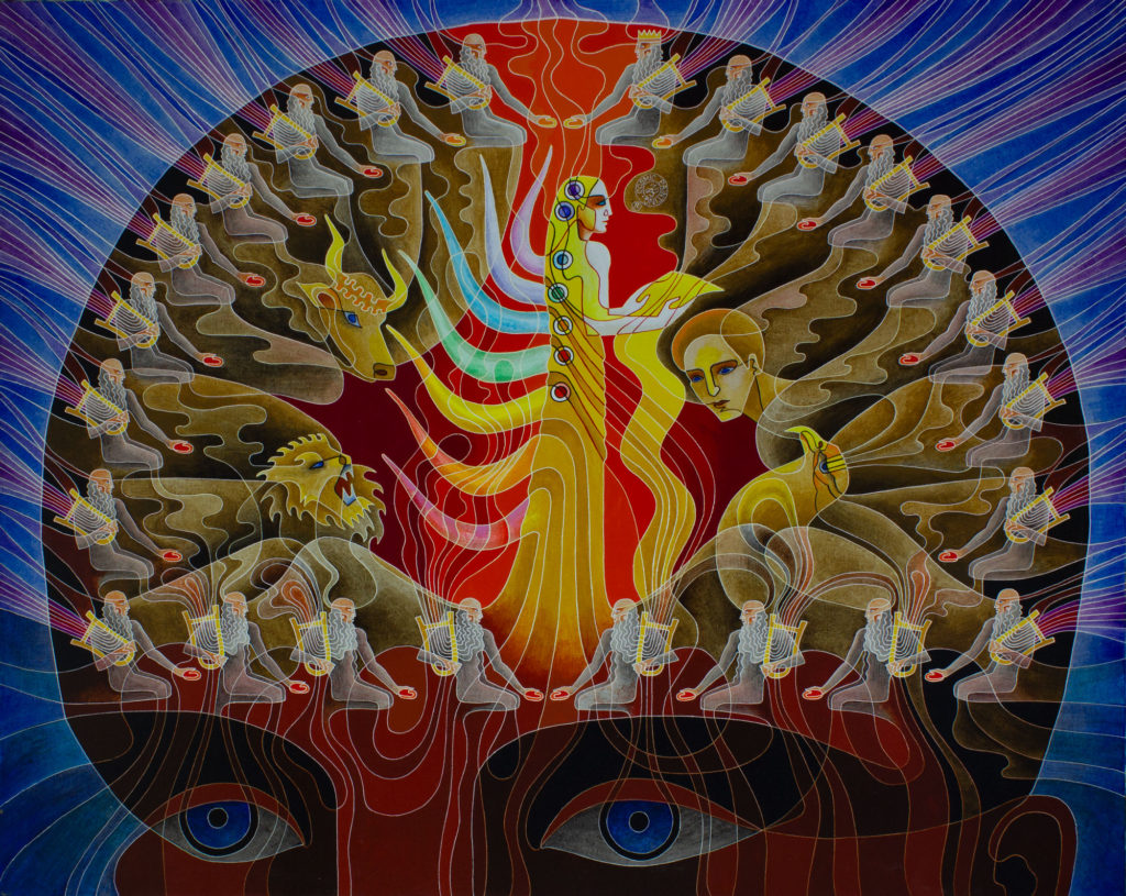 Zetun Jebor Cosmic Painting- The Sacrificial Lamb