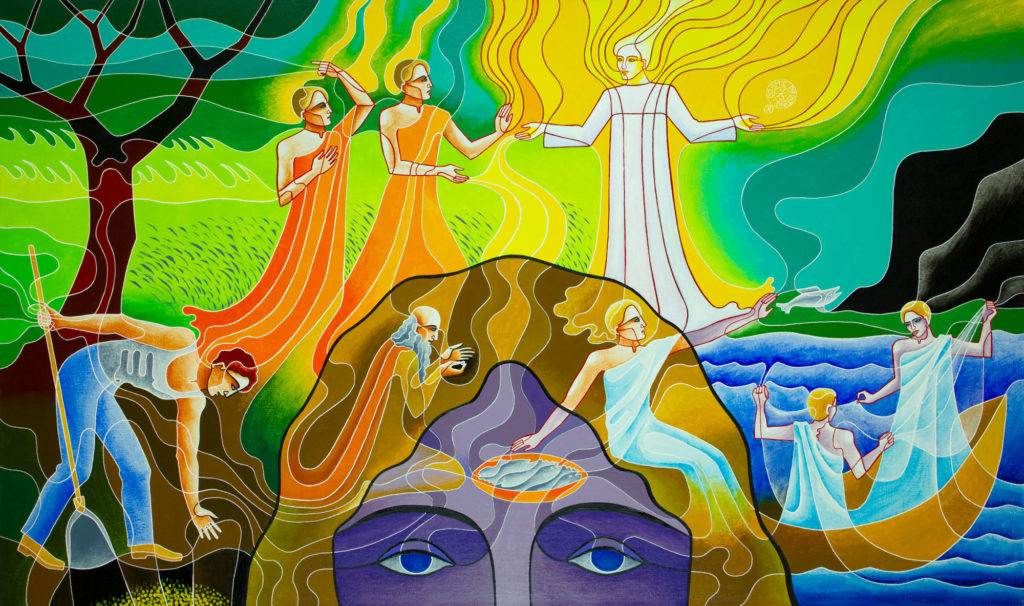 Zetun Jebor Cosmic Painting- 4 Parables