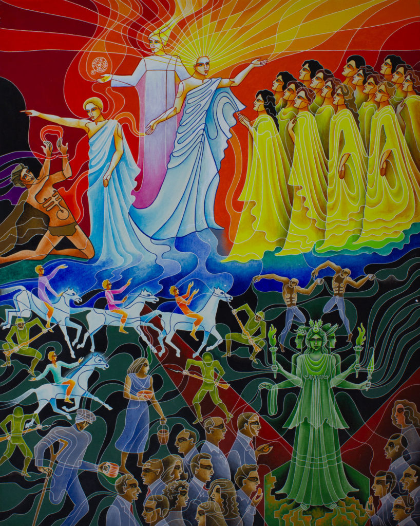 Zetun Jebor Cosmic Painting- Parable of the Wedding-Feast